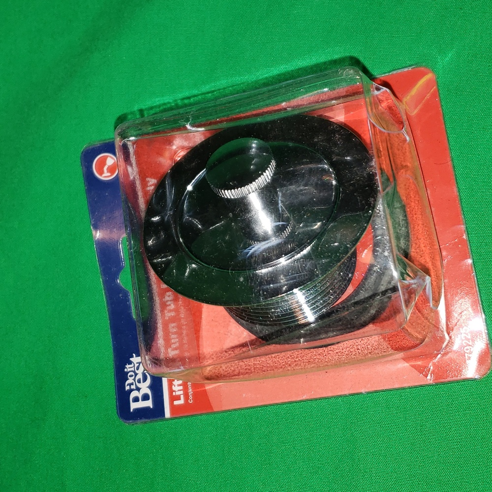 Do it Best 1-7/8 In. to 2-1/4 In. Lift and Turn Bathtub Drain Stopper Chrome New